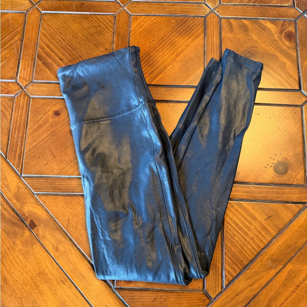 SpanxBlack Faux Leather Leggings
